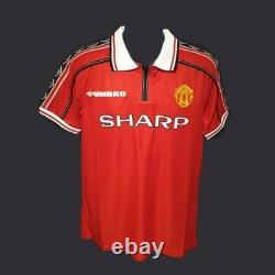 Teddy Sheringham Manchester United Signed 1999 Shirt COA