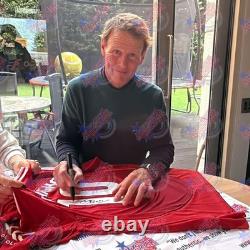 Teddy Sheringham Signed Manchester United Shirt See Proof + Coa