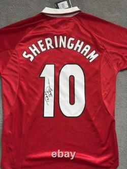 Teddy Sheringham Singed 1999 Champions League Final Shirt Manchester United