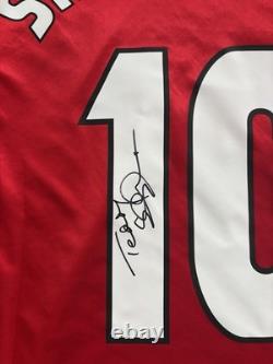 Teddy Sheringham Singed 1999 Champions League Final Shirt Manchester United