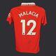Tyrell Malacia Signed 22/23 Manchester United Football Shirt COA
