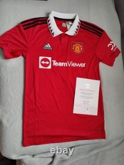 ULTRA RARE Lisandro Martinez Signed Manchester United Shirt OFFICIAL COA PROOF