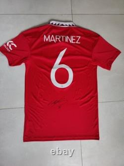 ULTRA RARE Lisandro Martinez Signed Manchester United Shirt OFFICIAL COA PROOF