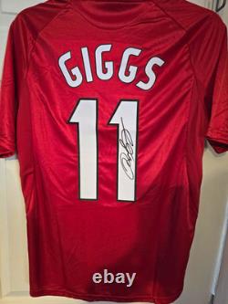Umbro Manchester United Sharp Ryan Giggs 11 Signed Signed Shirt 1999 Camp Nou