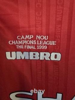 Umbro Manchester United Sharp Ryan Giggs 11 Signed Signed Shirt 1999 Camp Nou