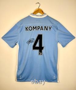 Vincent Kompany Signed Manchester City 2011-12 Home Shirt Umbro Authentic Real Vincent Kompany Signed Manchester City 2011-12 Home Shirt Umbro Authentic Real