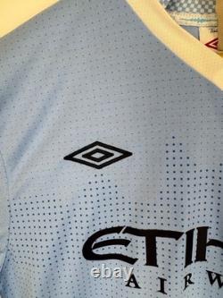 Vincent Kompany Signed Manchester City 2011-12 Home Shirt Umbro Authentic Real