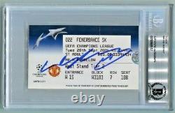 WAYNE ROONEY signed FIRST MANCHESTER UNITED GAME TICKET (2004) HAT-TRICK BECKETT