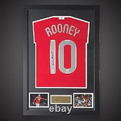 WAYNE ROONEY signed Manchester United 2008 Champions League Framed Shirt £199