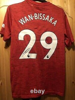 Wan Bissaka Signed Manchester United Home Shirt