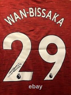 Wan Bissaka Signed Manchester United Home Shirt
