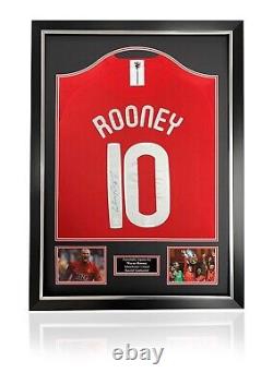 Wayne Rooney 08 signed framed Football Shirt Manchester United MUFC