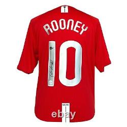 Wayne Rooney Autographed Manchester United Jersey BAS COA Signed Futbol