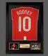 Wayne Rooney Back Signed Manchester United Shirt Football Shirt In A Frame