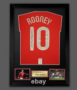 Wayne Rooney Back Signed Manchester United Shirt Football Shirt In A Frame