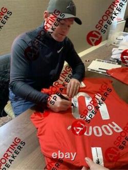 Wayne Rooney Backsigned 2008 Manchester United framed shirt with COA £199