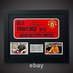 Wayne Rooney & Eric Cantona Signed And Framed Street Sign Manchester United £299