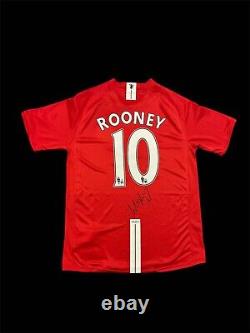 Wayne Rooney Genuine Signed Manchester United 07/09 Home Shirt