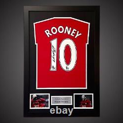 Wayne Rooney Hand Signed 2009/10 Framed Manchester United Shirt With COA £185