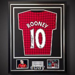 Wayne Rooney Hand Signed 2012/13 Deluxe Framed Manchester United Shirt £225