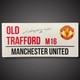 Wayne Rooney Hand Signed Street Sign Manchester United Old Trafford &pound;99