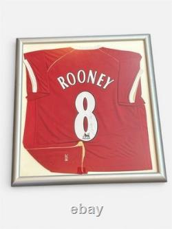 Wayne Rooney Manchester United 2006/7 Number 8 Signed Framed Shirt