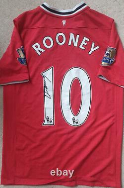 Wayne Rooney Manchester United Hand Signed Shirt