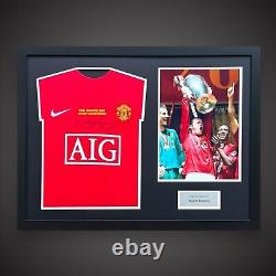 Wayne Rooney Manchester United Panoramic Hand Signed Shirt Frame £224 With COA