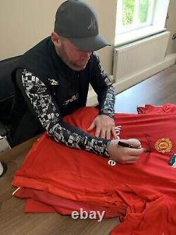 Wayne Rooney Manchester United Shirt Signed best Wishes COA private Signing £125