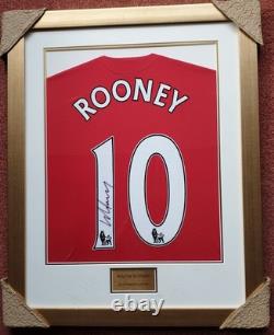Wayne Rooney Manchester United Shirt signed and framed with COA