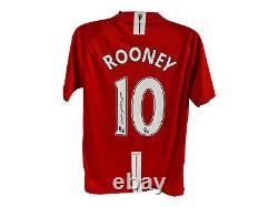 Wayne Rooney Manchester United Signed 07/09 Football Shirt COA