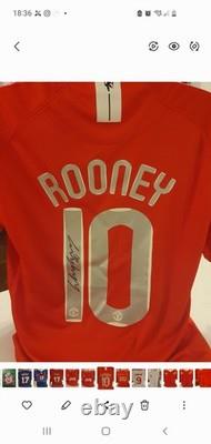 Wayne Rooney Signed 2008 Shirt