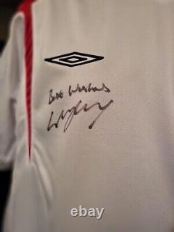 Wayne Rooney Signed England Jersey Shirt Manchester United Genuine Coa