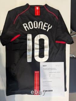 Wayne Rooney Signed Manchester United 07/08 Soccer Jersey #10 with Beckett COA