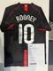 Wayne Rooney Signed Manchester United 07/08 Soccer Jersey #10 with Beckett COA