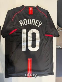 Wayne Rooney Signed Manchester United 07/08 Soccer Jersey #10 with Beckett COA