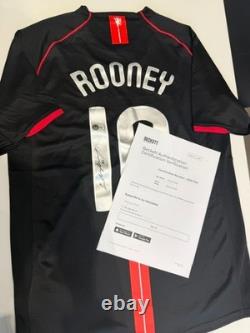 Wayne Rooney Signed Manchester United 07/08 Soccer Jersey #10 with Beckett COA