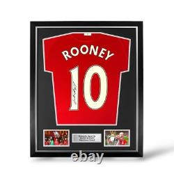 Wayne Rooney Signed Manchester United 2007-09 Home Shirt- Deluxe Framed