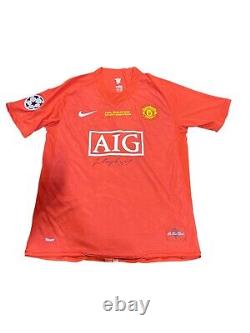 Wayne Rooney Signed Manchester United 2008 Uefa Champions League Football Shirt