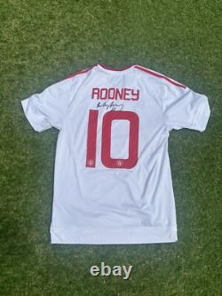 Wayne Rooney Signed Manchester United Away Shirt Legend Autograph COA