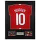 Wayne Rooney Signed Manchester United Framed Shirt FINAL 07/08 Red Home Moscow