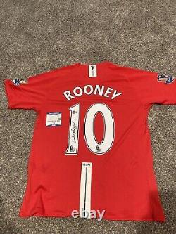 Wayne Rooney Signed Manchester United Licensed NIKE Jersey Beckett COA