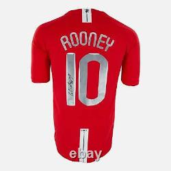 Wayne Rooney Signed Manchester United Shirt 2008 CL Final 10