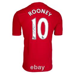 Wayne Rooney Signed Manchester United Shirt 2016-17 Number 10 Autograph Jersey