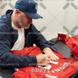 Wayne Rooney Signed Manchester United Shirt 2016-17 Number 10 Autograph Jersey