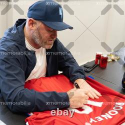 Wayne Rooney Signed Manchester United Shirt 2016-17 Number 10 Autograph Jersey