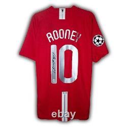 Wayne Rooney Signed Manchester United Shirt Moscow 2007/08 Jersey Kit Home COA