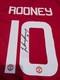 Wayne Rooney Signed Manchester United Shirt Printed Autograph