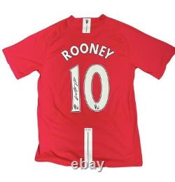 Wayne Rooney Signed Manchester United Shirt With COA And Photo Proof
