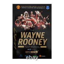 Wayne Rooney Signed Manchester United Testimonial Programme Autograph COA